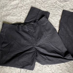 Apt. 9 Suit Dress Pants Grey Slim Fit  34/30 Men’s
